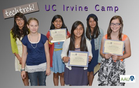 Six went to the UC Irvine Tech Trek camp in July 2013.