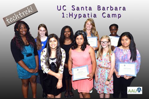 Nine went to the UC Santa Barbara Hypatia Camp at the end of July 2013.